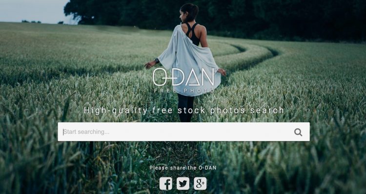 O-DANの公式サイト画面